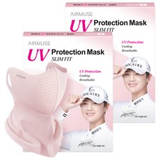 AIRMUSE 防紫外線口罩 修身款 M, 煙燻粉, 2個, 1入