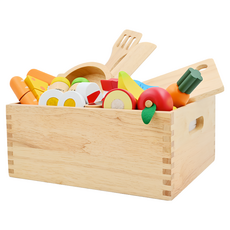 Ed.Inter 日本超級主廚蔬果箱 - 木製玩具, 1組