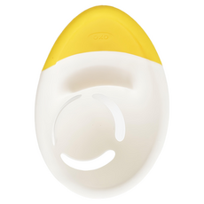 OXO 三合一蛋蛋分離器 單手分離蛋黃和蛋清 適用於任何碗 防滑性高, 黃色, 1個