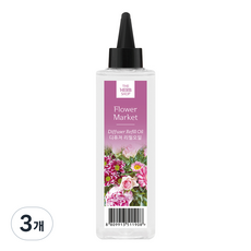 더허브샵 디퓨저 리필 오일, 양재동 꽃시장, 120ml, 3개