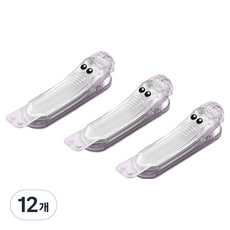 골드팡 실리콘 책 클립 화이트, 12개, 1개입, 61 x 13 x 17 mm
