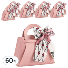 Yumemoa 名牌風格禮物袋糖果禮物盒 中型, 60個, 粉紅色