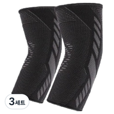 미즈파 팔꿈치 보호대 2p 세트, 블랙, 3세트