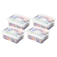 comet 玩具整理箱, 透明色, 4個