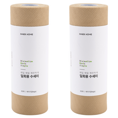 INNER HOME 拋棄式菜瓜布, 米色 (米色), 60入, 2個