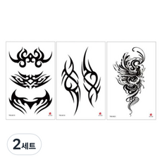 Starium 潮人感性派對度假紋身貼紙3件組, 2套, D