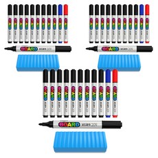 PENMAX 白板筆 209 + 板擦, 黑色 + 藍色 + 紅色, 3套