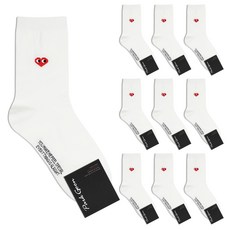 Park Goon 男款心形印花中筒襪 10雙