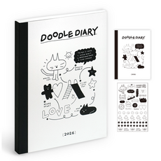 ICONIC 2026塗鴉日記週計畫日程表, 1個, 01 白色