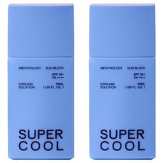 멘톨로지 슈퍼 쿨 선블록 SPF50+ PA++++, 50ml, 2개