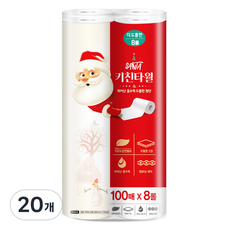 산타 2겹 키친타월 100p, 8개입, 20개