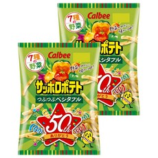 Calbee 卡樂比 Sapporo Potato 蔬菜馬鈴薯條太空包, 72g, 2包