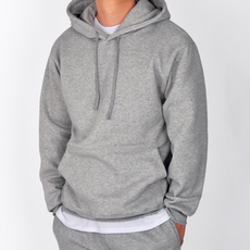 Guystory 冬季捲邊刷毛保暖連帽T恤