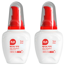 B&B 嬰兒牙膏蘋果液, 80g, 2瓶