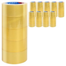 코멧 53 μm 경포장용 박스 테이프 48 mm*40 m, 50개