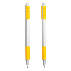 LEGO 文具 積木原子筆, 黃色, 2支