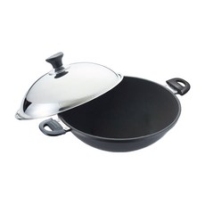 MiyAco 米雅可 陶瓷不沾炒鍋 42cm 附蓋 雙耳 MY-B01W422 台灣製造, 1入