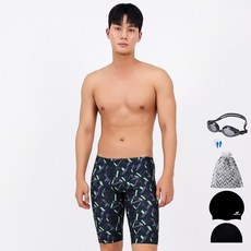 AQUATICA 男款及膝泳褲+配件組 6件組