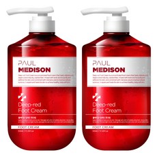 PAUL MEDISON Deep red大容量高保濕角蛋白護理足霜, 510ml, 2瓶
