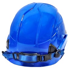 O.PO 歐堡牌 ABS防護頭盔 SN-630 適合頭圍52-63cm 重量448g 快接扣下巴織帶, 20.5 x 27 x 18cm, 藍色, 1個