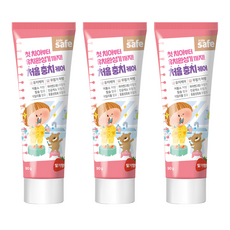 LION kids safe 兒童牙膏草莓口味, 90g, 3個