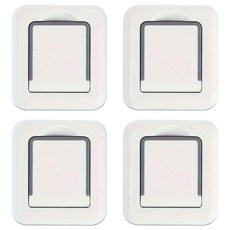 FaSoLa 免打孔寶貝門窗安全檔鎖 白色 ABS TPR 3M膠, 4個