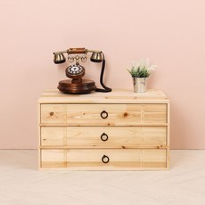 포메리트 포레스트 서랍장, 원목, 3단