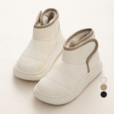 JumpingChickpea 兒童魔鬼氈短版鋪棉雪靴