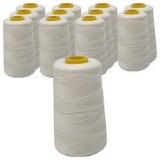 일반 40수 2합사 재봉틀실, 화이트, 12개