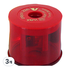 쿰 226T 숏 포인트 왁스 크레용 전용 샤프너 직경 12mm, 랜덤발송, 3개