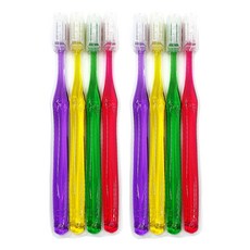 Miso Dental Mark 成人雙層細軟毛牙醫牙刷 隨機出貨, 4入, 2個