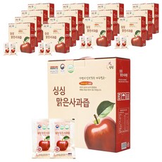 싱싱 맑은 사과즙, 100ml, 15박스
