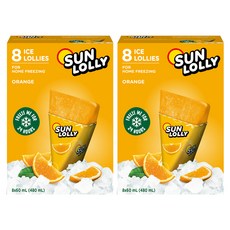 Sun Lolly果汁冰棒 柳橙口味, 16個, 60ml