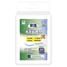 YUICARE 育護 護理墊 加厚款 菱形倒流層設計 快速分流 加快吸收 20片/包, 90 x 60cm, 1包