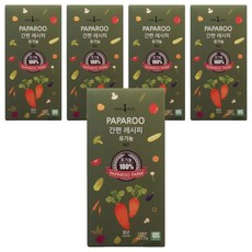 PAPA ROO 簡便副食品調理蔬菜細粒, 胡蘿蔔, 5盒, 15g