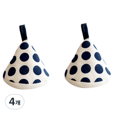 鍋具 廚房 鍋蓋 防燙 手套 握把, 4個, 藍色