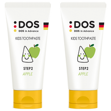 DOS in Advance In-Advance 兒童牙膏 STEP2 低氟蘋果香, 60ml, 2個