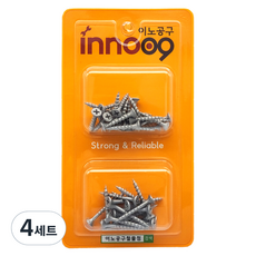 Innotime 木工用Magni粗牙螺絲 2種套組 25mm 32mm 40入 NIT306, 4套
