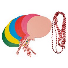 葉子小舖 聖誕拉旗, 綠色 + 黃色 + 藍色 + 紅色 + 粉色, 5條