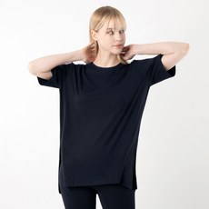 아르메데스 여성용 피치터치 오버핏 옆트임 반팔 티셔츠 AR-239