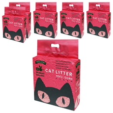 WELLON 威龍 BIO 細顆粒2.0 豆腐貓砂 100%純天然豆腐與玉米製成, 水蜜桃, 2.5kg, 6包