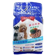LCB 藍帶廚坊 全犬 乾飼料 活力健康配方 含Ω3&6, 牛肉野菜, 1.8kg, 1袋