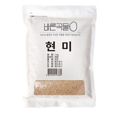 바른곡물 국산 현미, 1kg, 1개