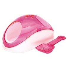 Canary 隼急太空艙砂浴盆, 粉色 + 白色, 1個