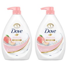 도브 화이트피치 리밸런싱 바디워시, 1L, 2개