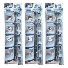 UdiLife 優的生活大師 hold 掛 5勾掛架, 適用於牆面、木質、塑膠、磁磚，承重約5kg, 霧黑爪型, 3個