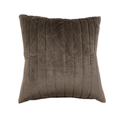 J&N 木紋珩縫鋪綿短毛絨抱枕 2入/1組, 咖色