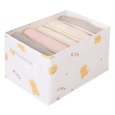 E.dot 櫥櫃分格衣物收納盒 置物籃, 愛心貓咪