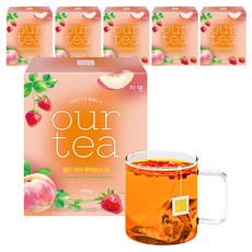 쟈뎅 아워티 딸기 피치 루이보스 티, 18.7g, 4개입, 6개