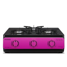 키오떼 컬러 가스레인지 3구, 마젠타 LF301S, LPG